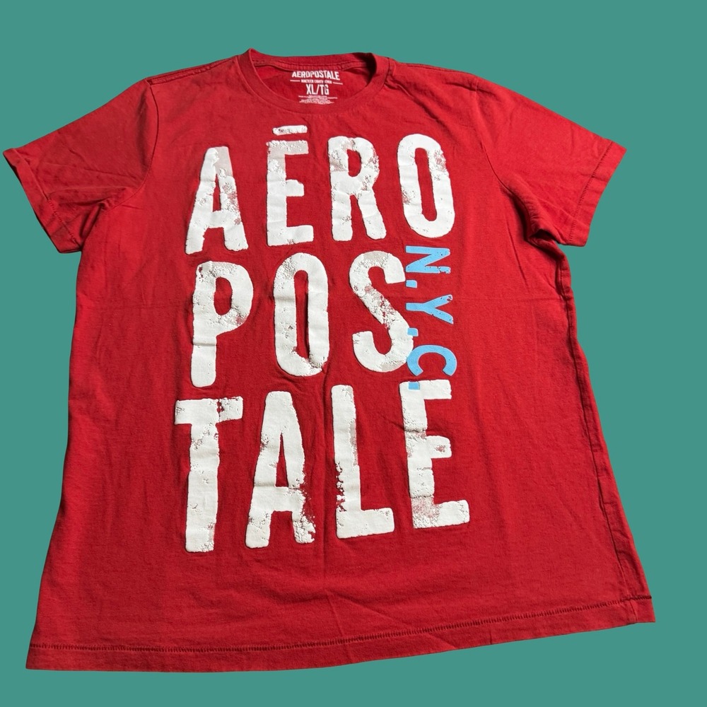 Aeropostale 1987 Mens T Shirt XL Cotton NYC Classic Preppy Logo Y2K